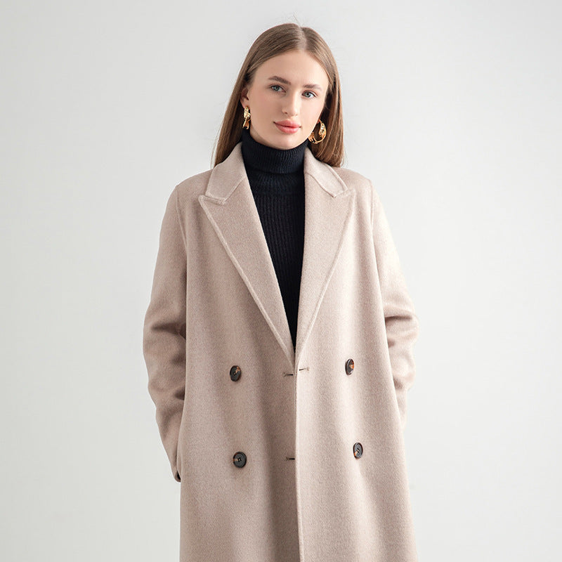 MARISE | Manteau femme mi-long en laine élégant & chaud