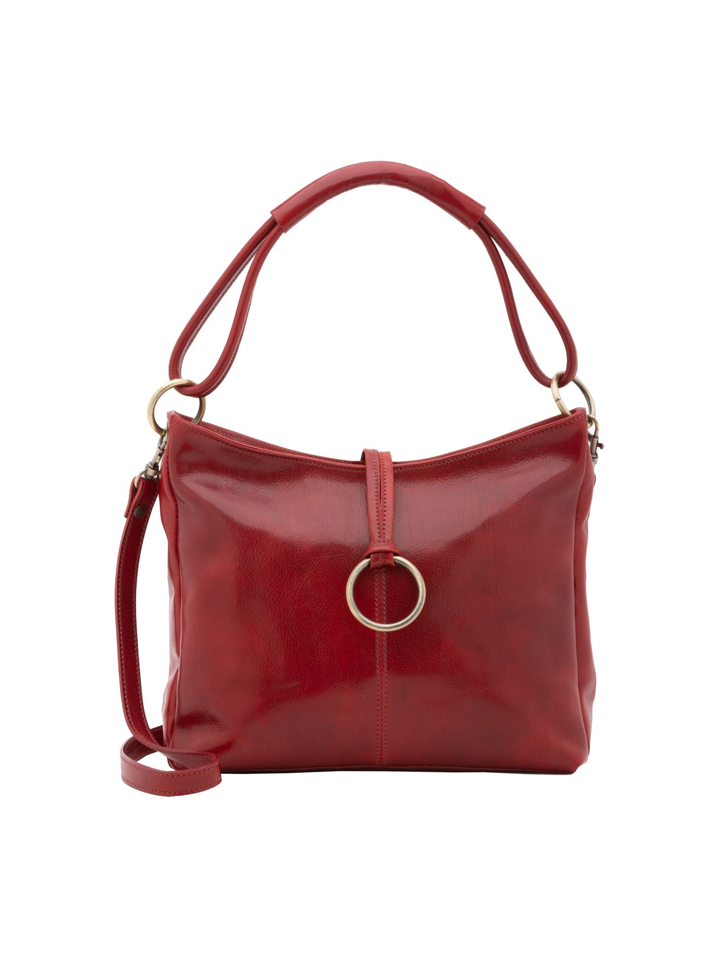 Borsa a spalla da donna In Vera pelle Made in Italy 29x32x11 cm-0