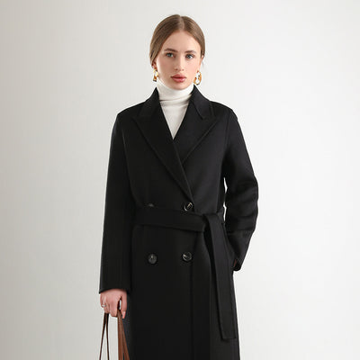 MARISE | Manteau femme mi-long en laine élégant & chaud