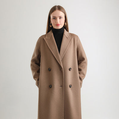MARISE | Manteau femme mi-long en laine élégant & chaud
