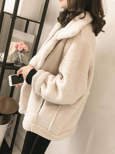 MIA | Manteau aviateur femme en peau de mouton chic