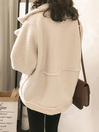 MIA | Manteau aviateur femme en peau de mouton chic