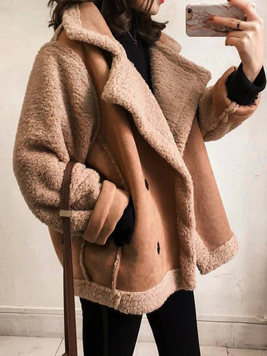 MIA | Manteau aviateur femme en peau de mouton chic