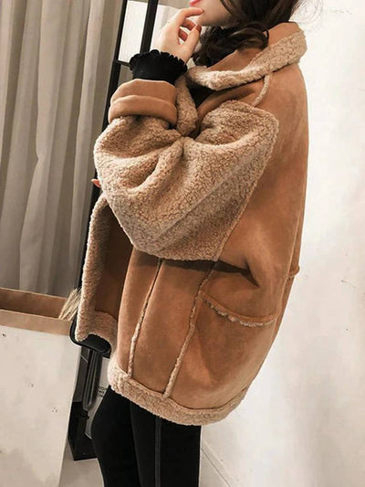 MIA | Manteau aviateur femme en peau de mouton chic