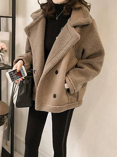 MIA | Manteau aviateur femme en peau de mouton chic