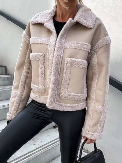 Manteau aviateur femme en suédine