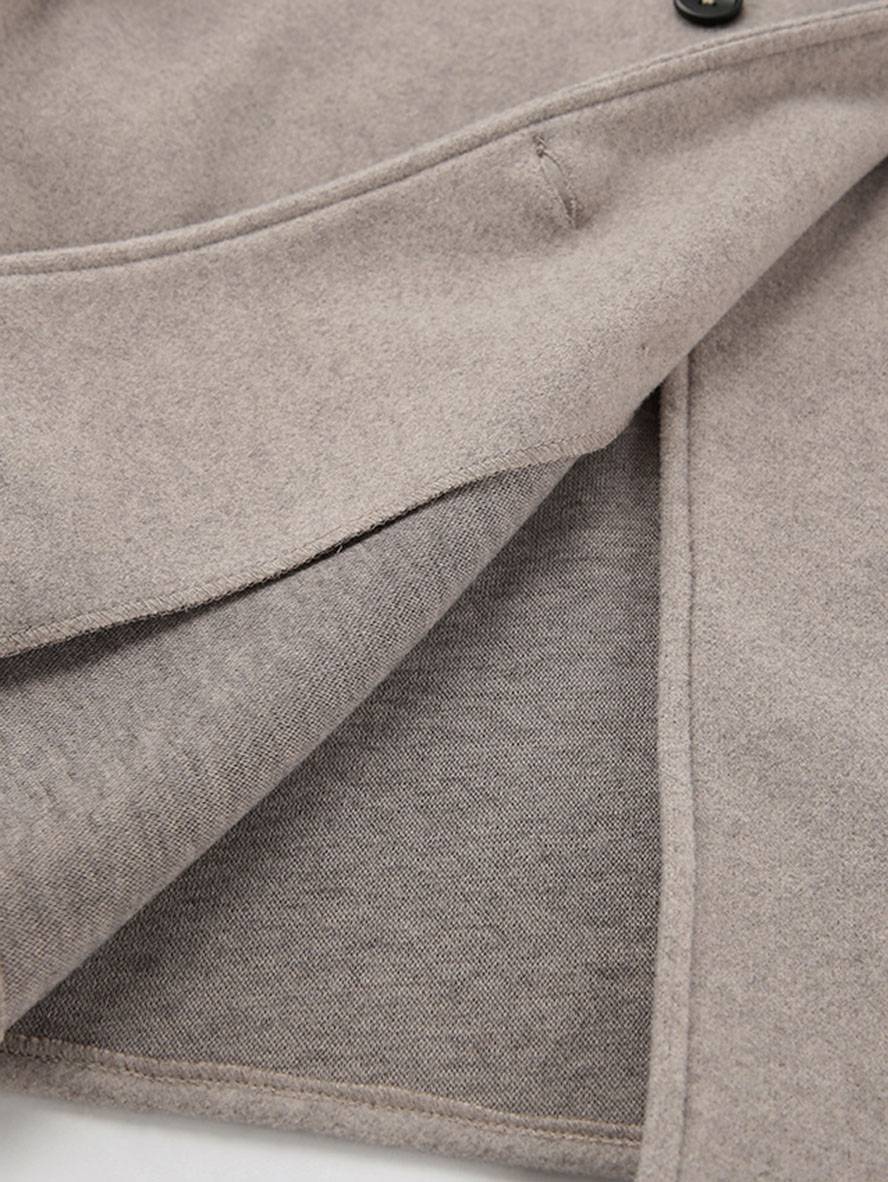 CLARA | Manteau court femme laine double boutonnage col montant