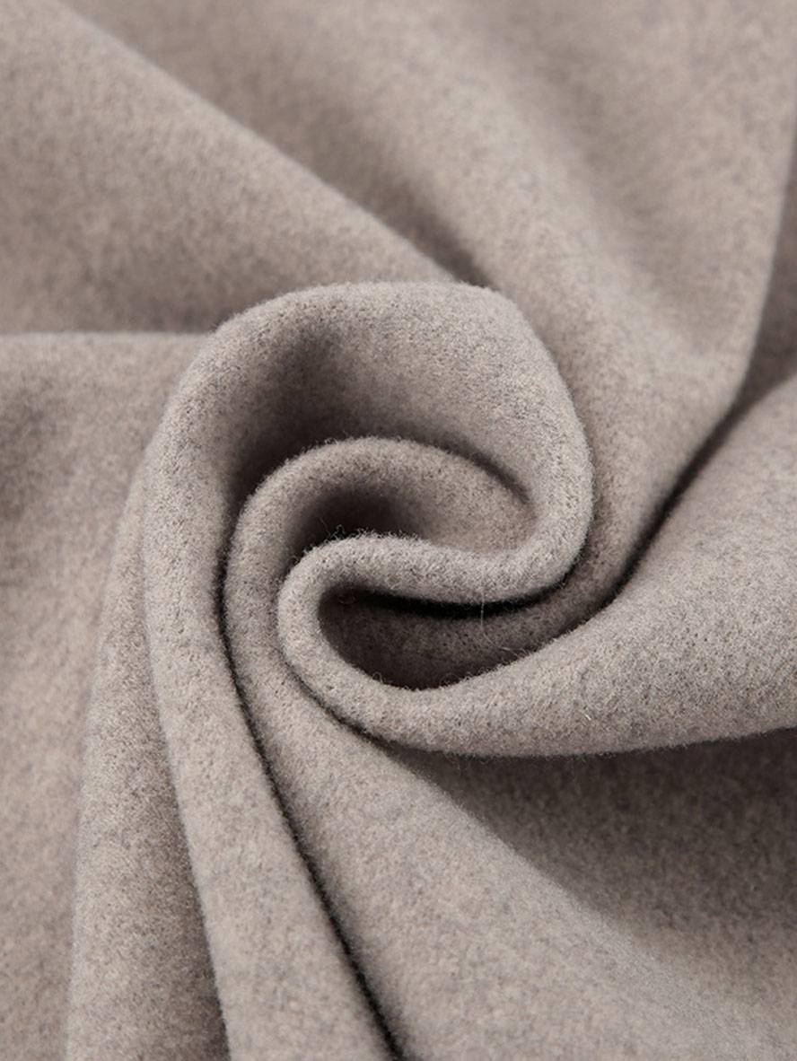 CLARA | Manteau court femme laine double boutonnage col montant