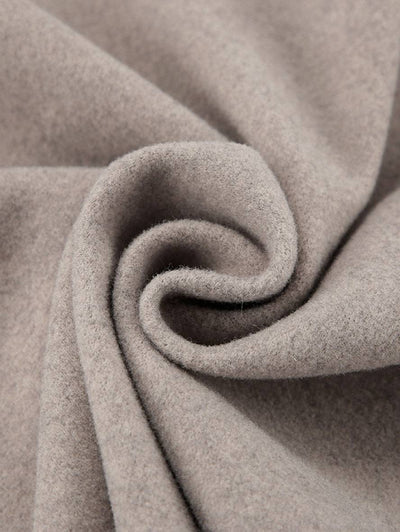 CLARA | Manteau court femme laine double boutonnage col montant