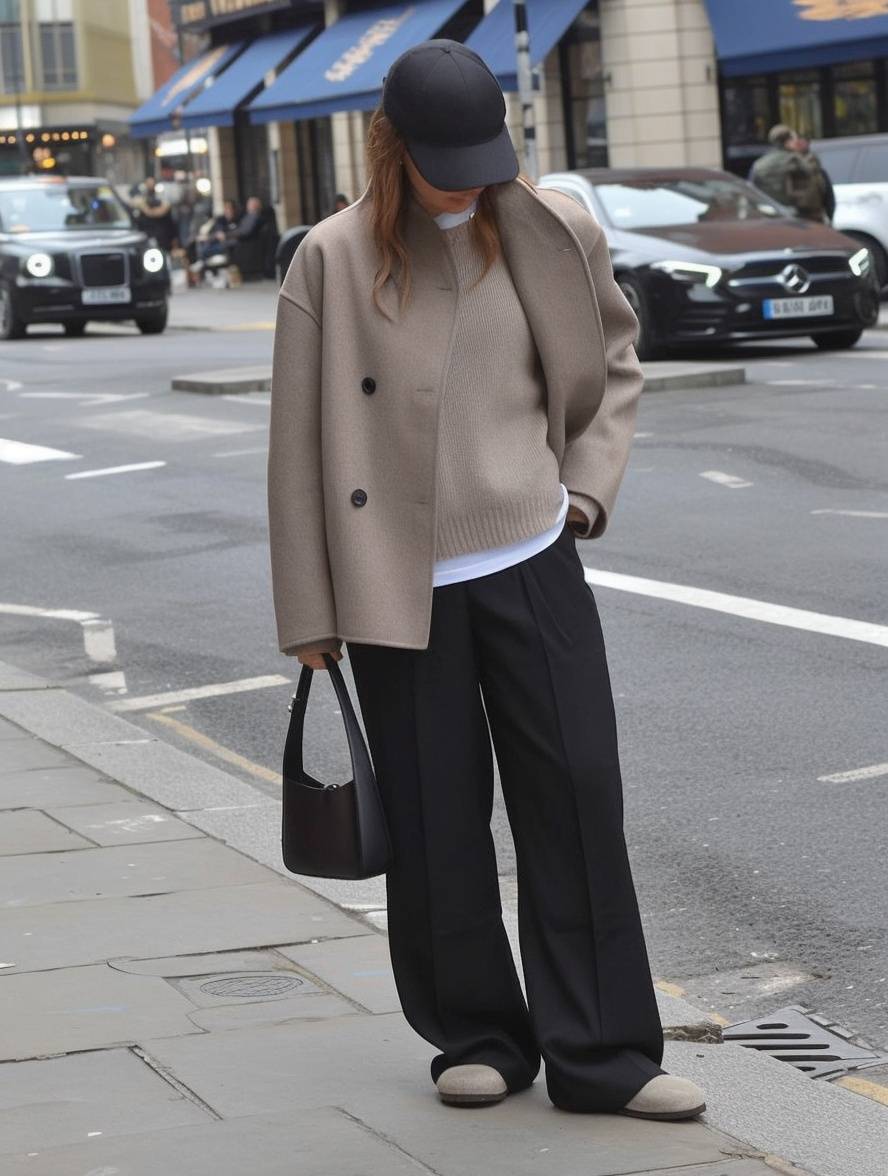 CLARA | Manteau court femme laine double boutonnage col montant