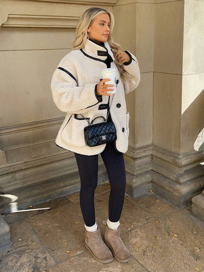 IVY | Veste en polaire femme col montant oversize