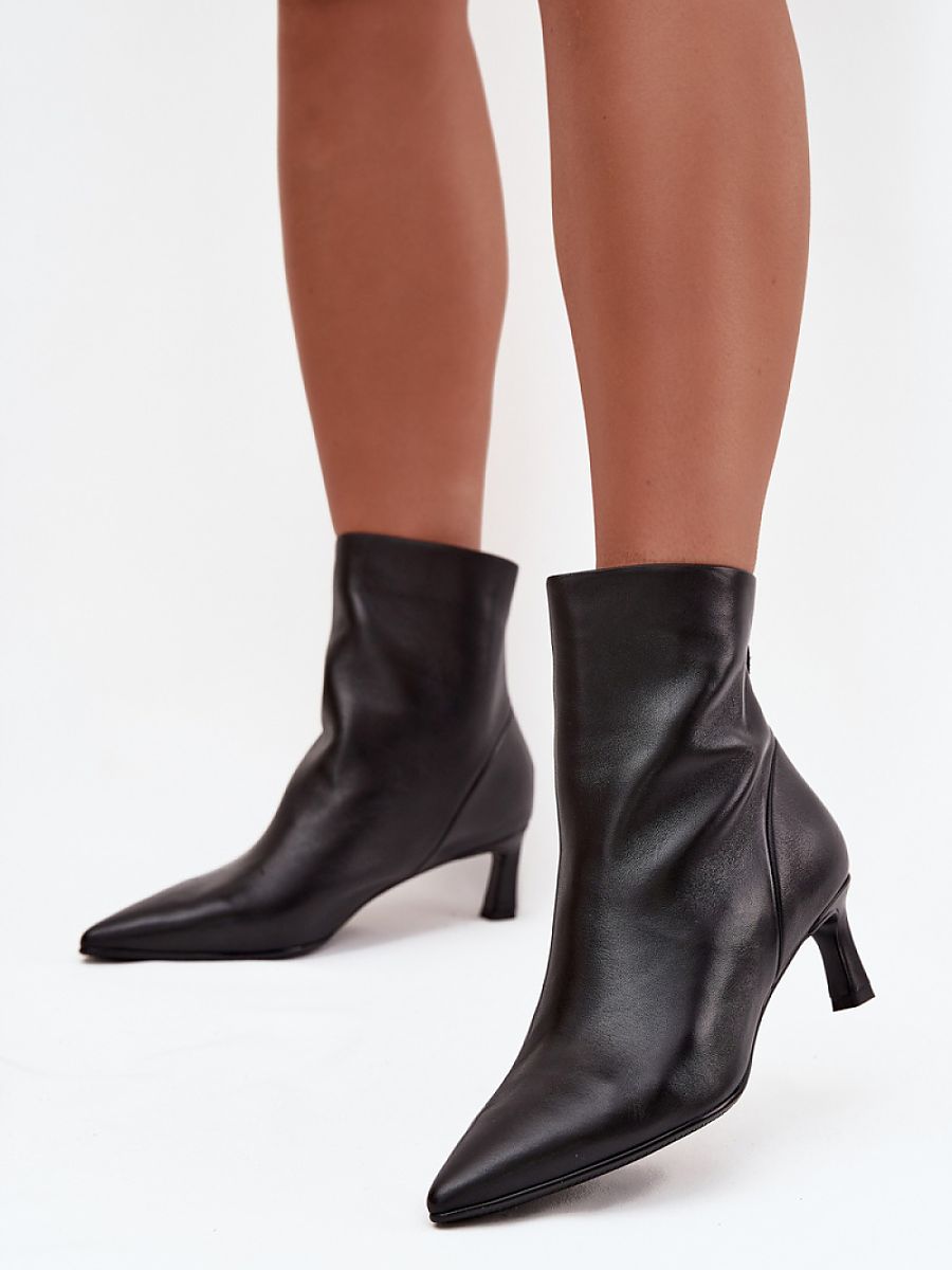 Talya | Bottines pour femme en cuir naturel