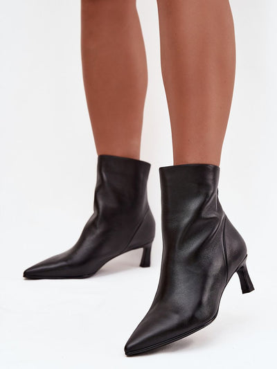 Talya | Bottines pour femme en cuir naturel