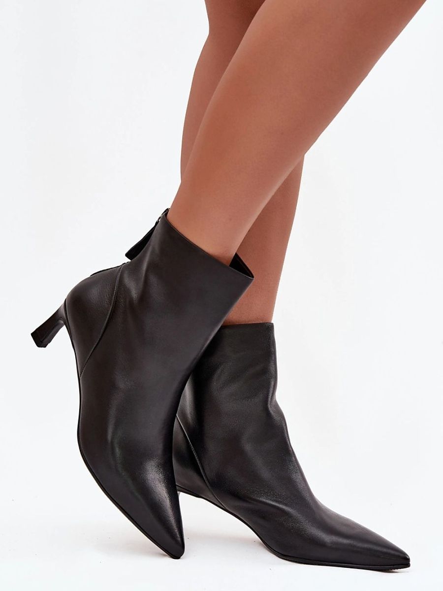 Talya | Bottines pour femme en cuir naturel