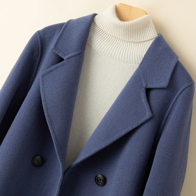 MAYA | Veste courte réversible en cachemire – style costume