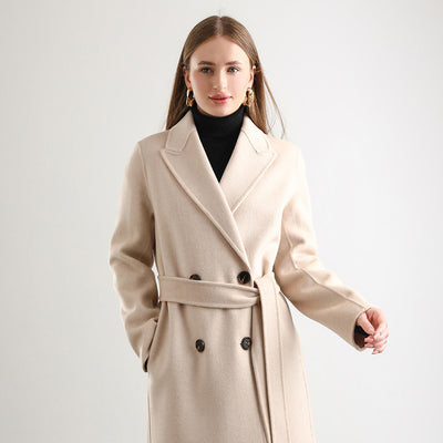 MARISE | Manteau femme mi-long en laine élégant & chaud