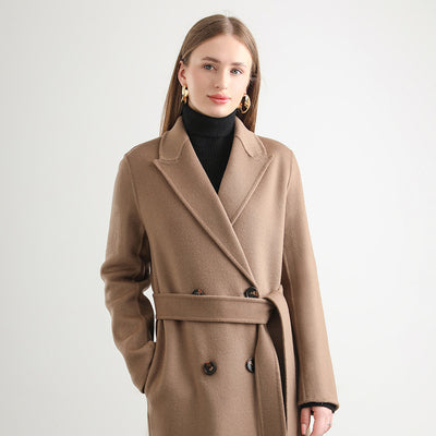 MARISE | Manteau femme mi-long en laine élégant & chaud